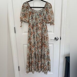 Max Studios Floral Print Maxi Dress
